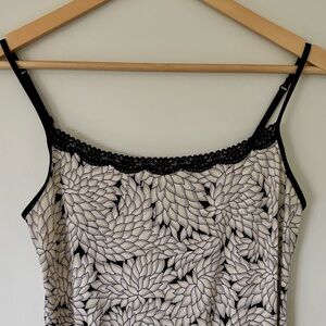 Jockey Black and Cream Camisole